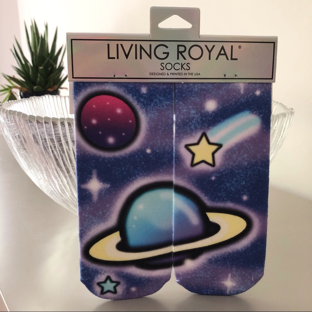 NWOT Galaxy Ankle Socks By Living Ro…